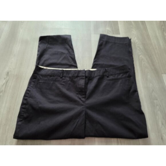 Talbots Womens The Perfect Crop Pants 20L Black - Picture 1 of 4